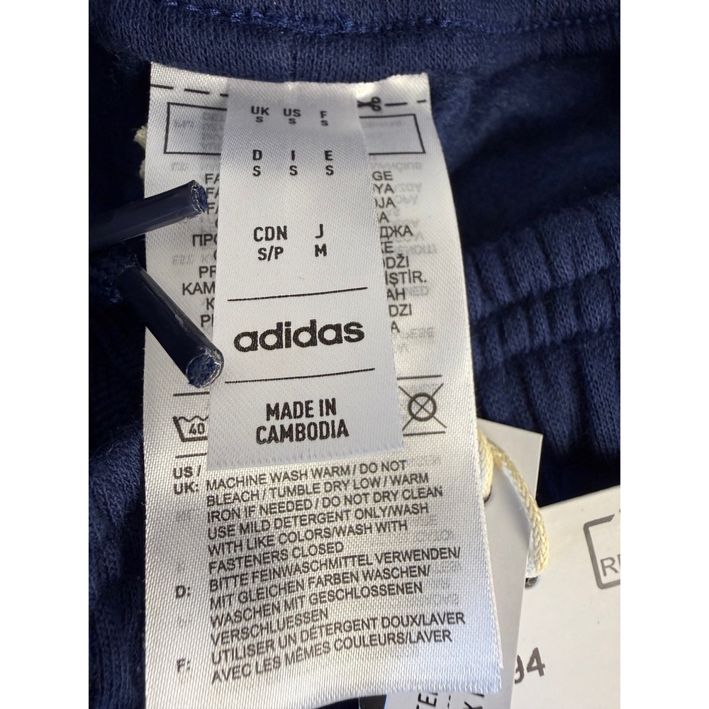 adidas Tiro 23 Shorts Mens Small Navy Blue 3 Stripe Soccer Athletic NWT - Picture 6 of 7